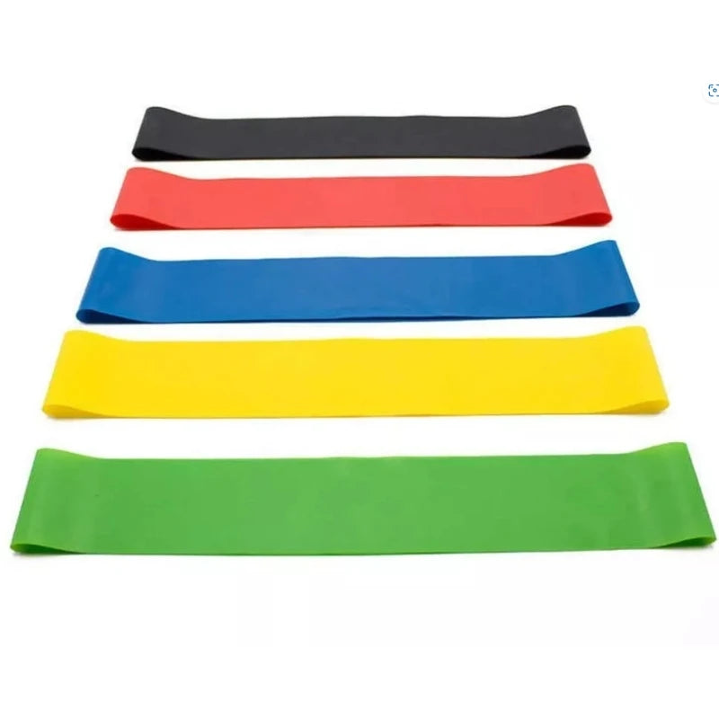 Kit 5 Faixas Elásticas Thera Mini Band: Resistência e Versatilidade para seu Treino