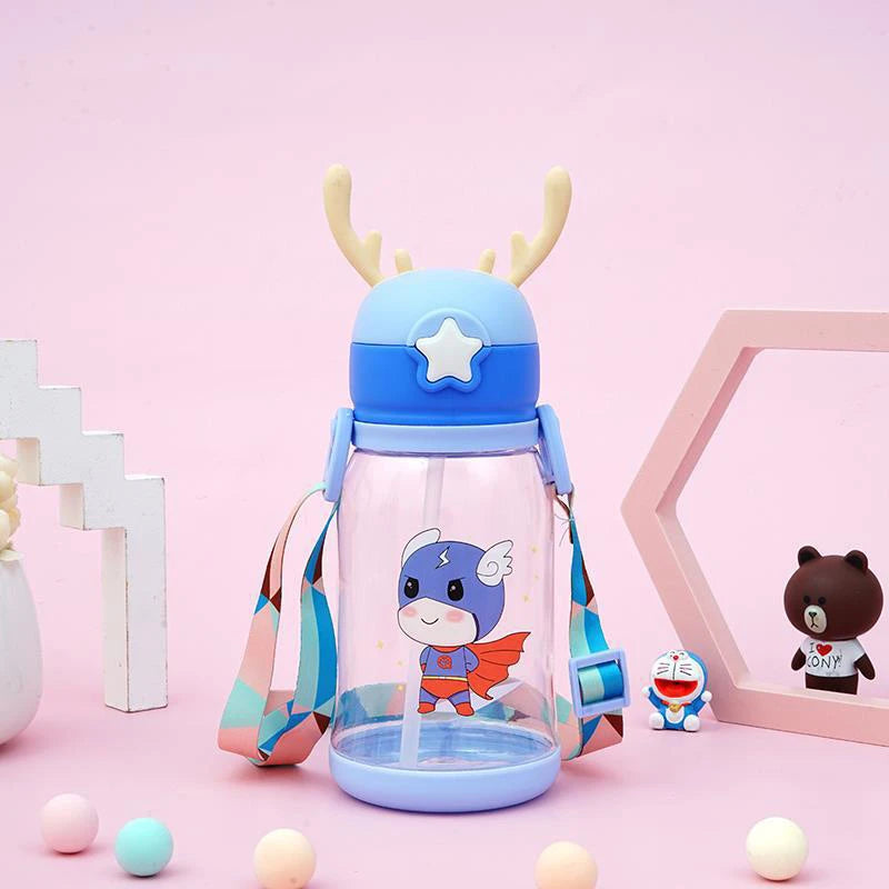 Garrafa de Água Infantil Alce: Hidrate-se com Estilo e Diversão
