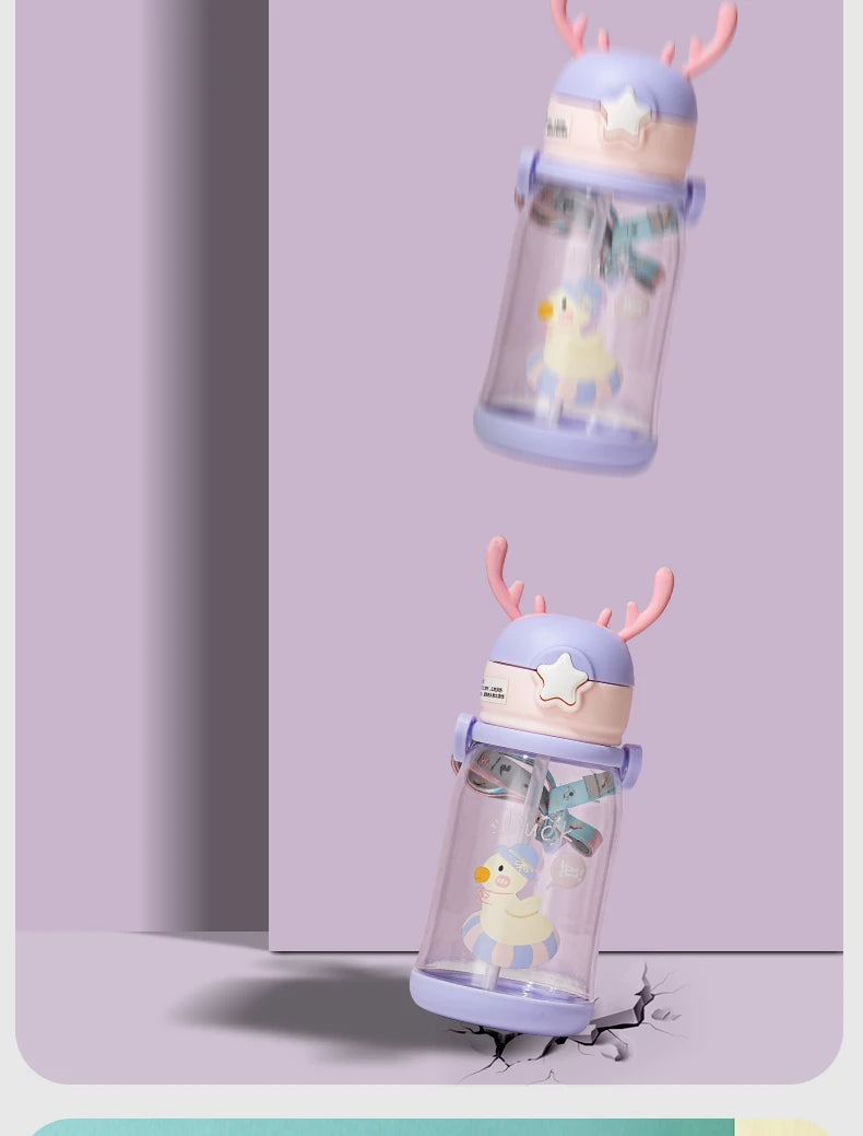 Garrafa de Água Infantil Alce: Hidrate-se com Estilo e Diversão