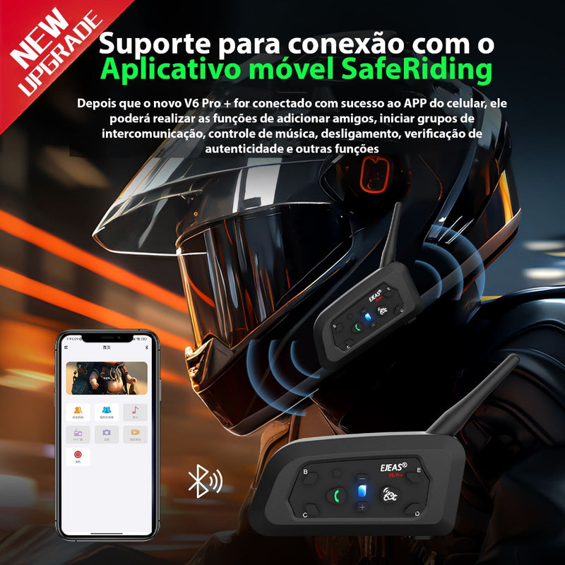 EJEAS V6 PRO+:  Comunicação em Grupo